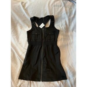 Girl Xpress Black Knit Cargo Dress Size 12